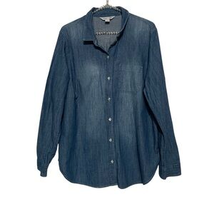 Old Navy Blue Button Down Shirt
